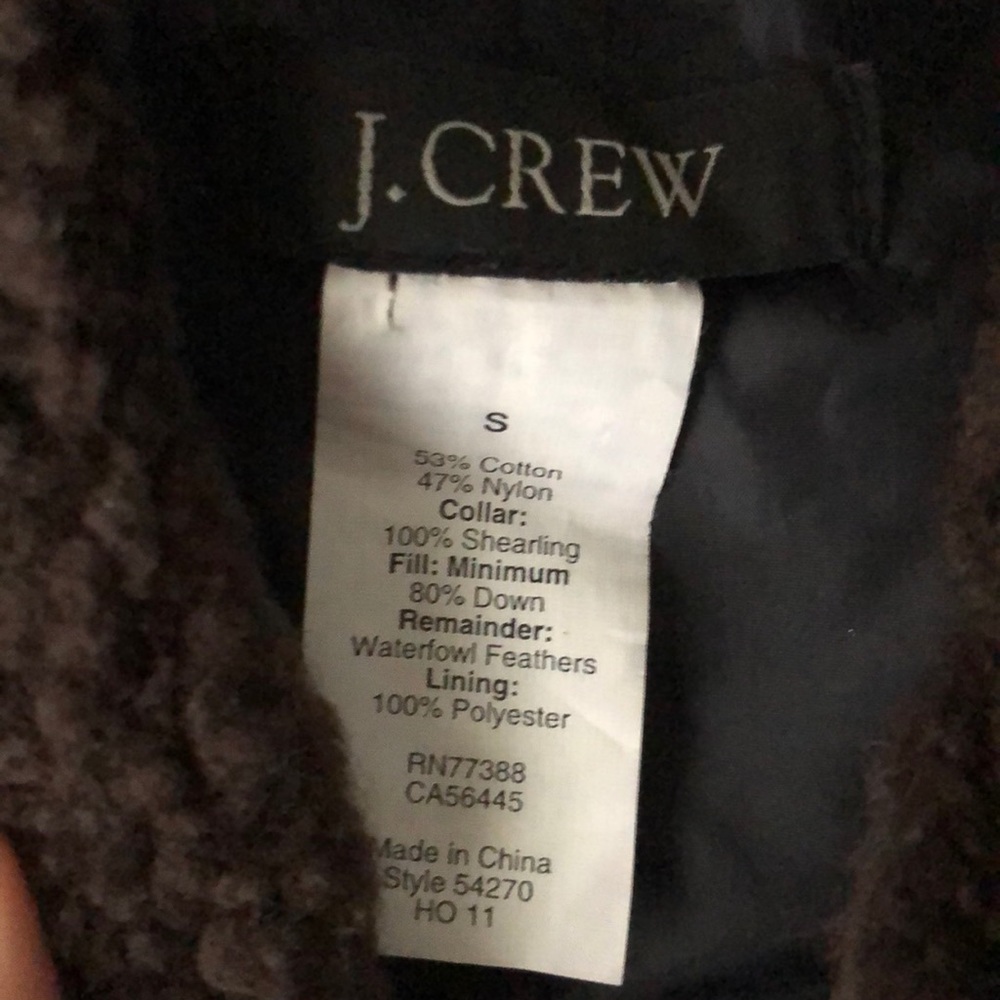 ✨Rare✨ J Crew Snowbound Puffer in Navy Sz Small - Picture 5 of 7